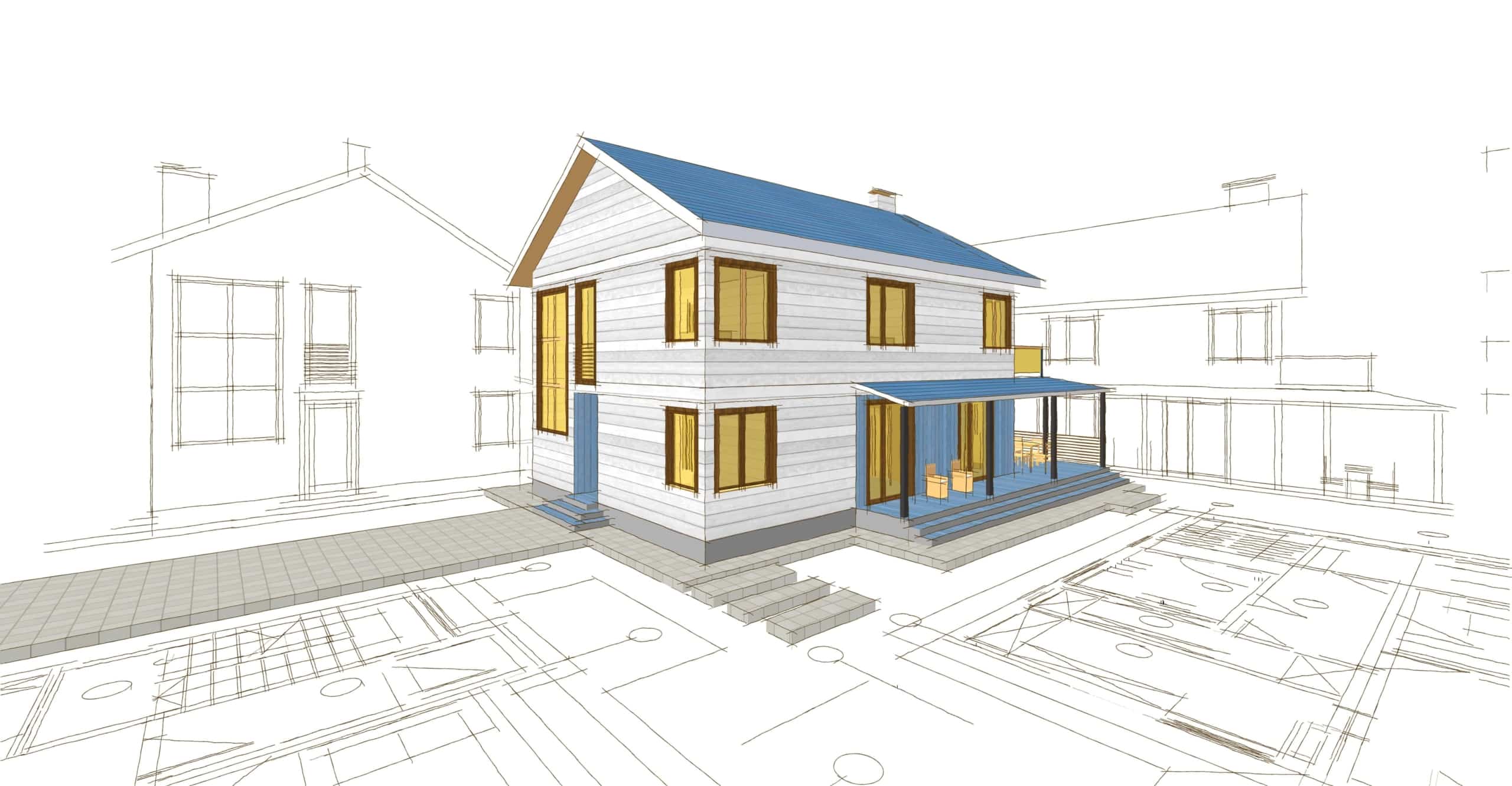 Residential design build concept for a home in Denver, Colorado.